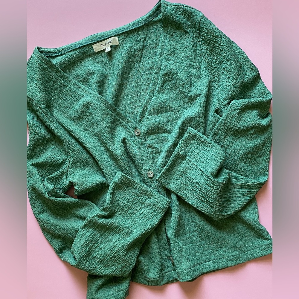 Madewell Crinkled Cardigan
